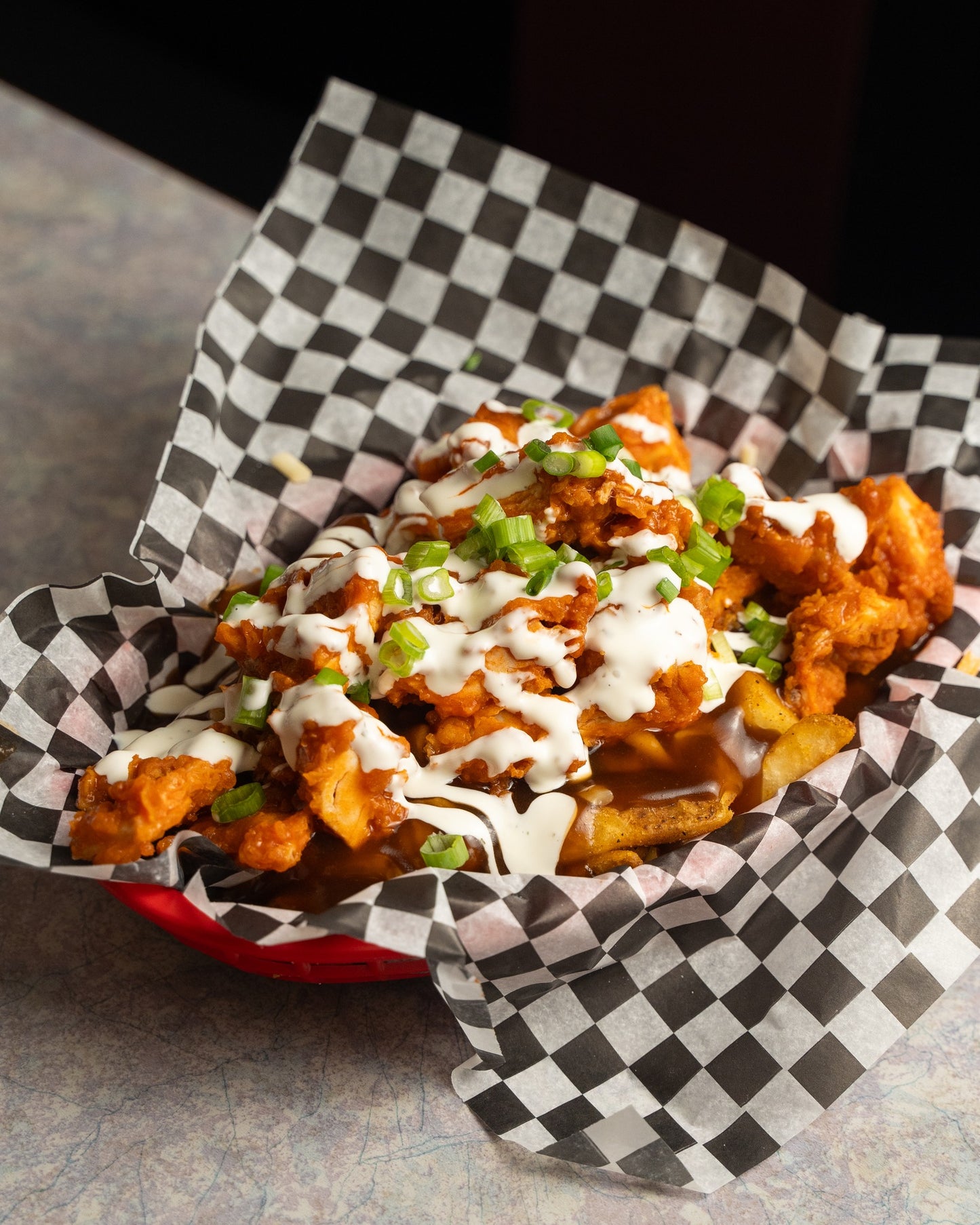 BUFFALO CHICKEN POUTINE