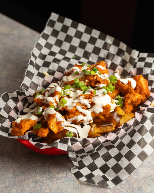 BUFFALO CHICKEN POUTINE