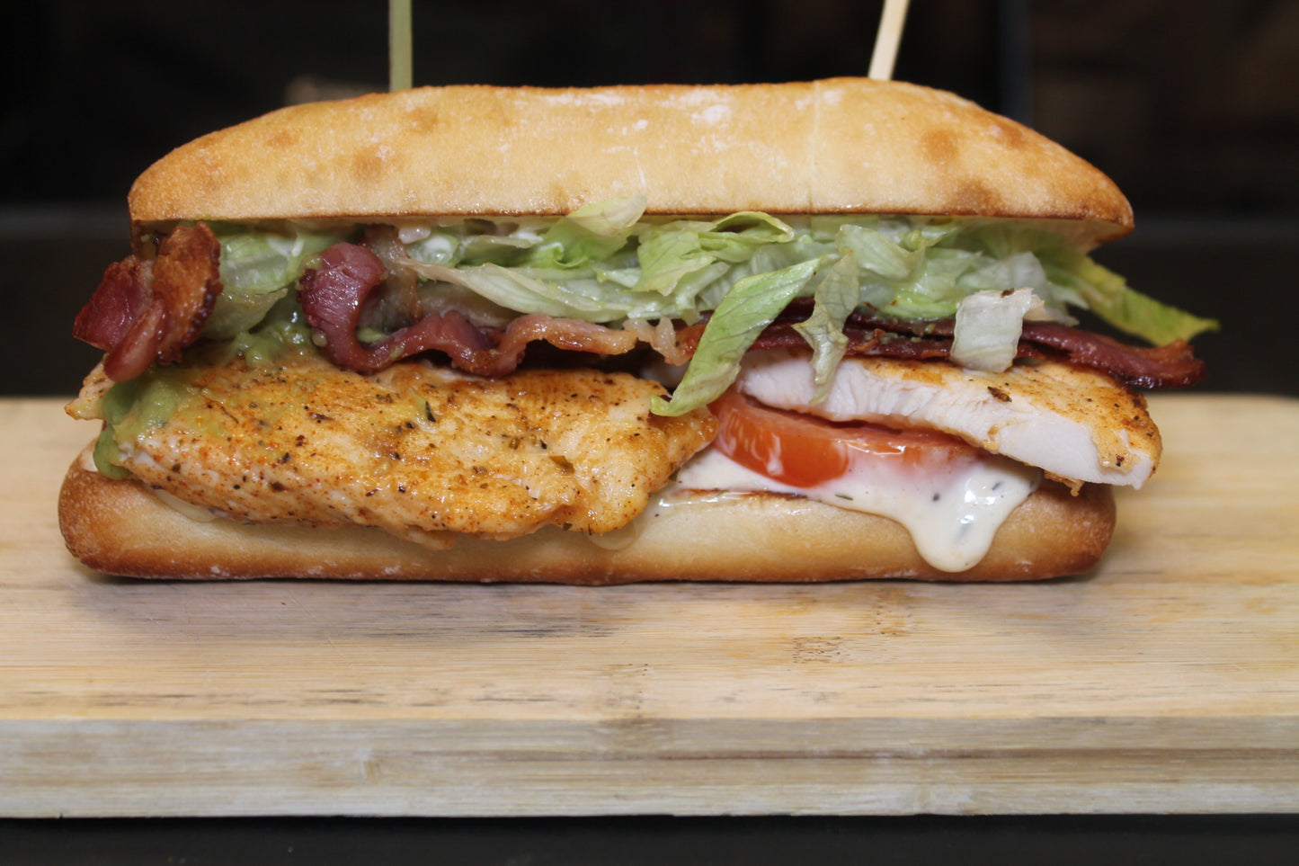 HUNGER'S CALIFORNIA CHICKEN SANDWICH